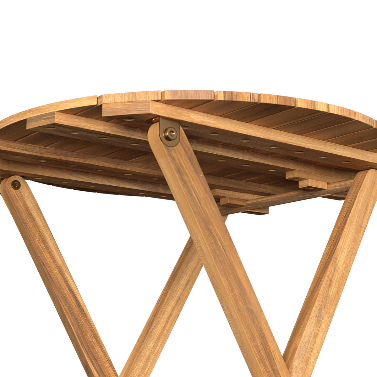 BALKONSET   - Akaziefarben, MODERN, Holz (57/57/74cm) - Ambia Garden