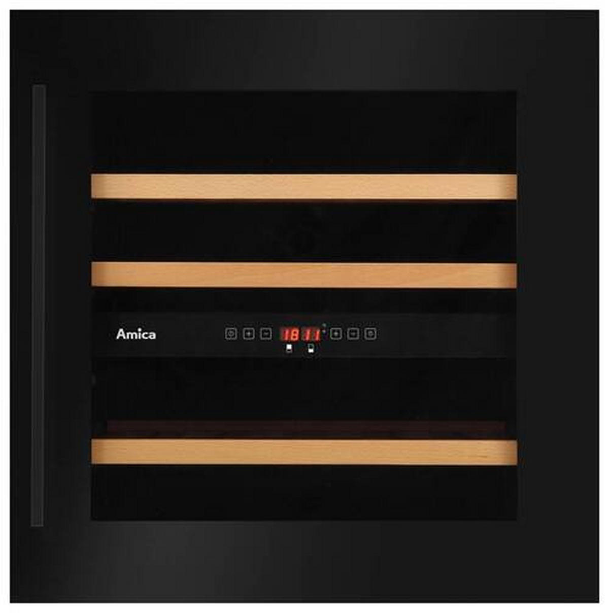 WEINKÜHLSCHRANK WK341212S  - Schwarz, Basics, Glas (59/59,5/60,8cm) - Amica