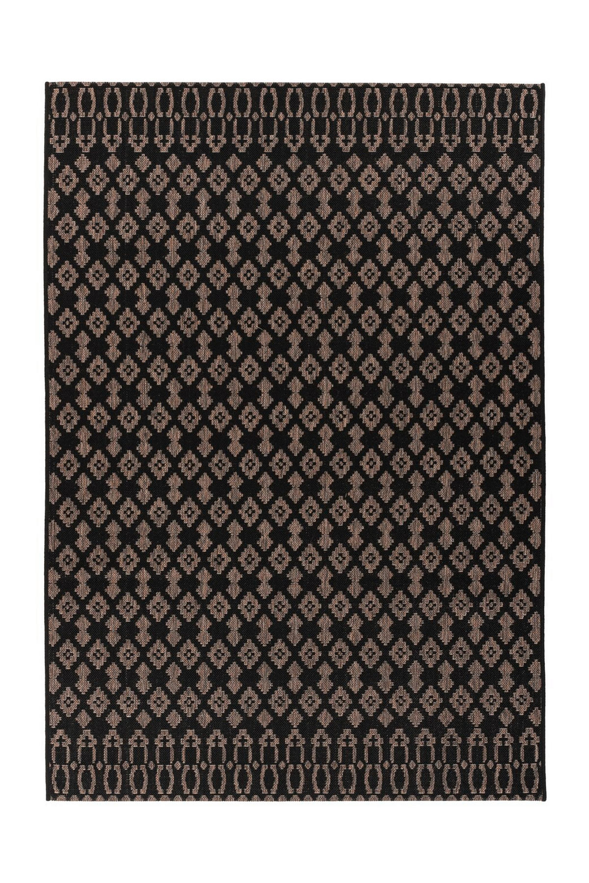 LÄUFER 80/150 cm Splash 700 Anthrazit / Schwarz  - Anthrazit/Schwarz, KONVENTIONELL, Textil (80/150cm)