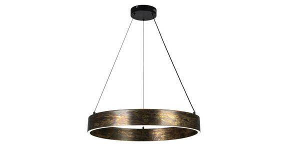 LED-HÄNGELEUCHTE Oxira 59/120 cm  - Multicolor/Schwarz, Design, Kunststoff/Metall (59/120cm) - Dieter Knoll