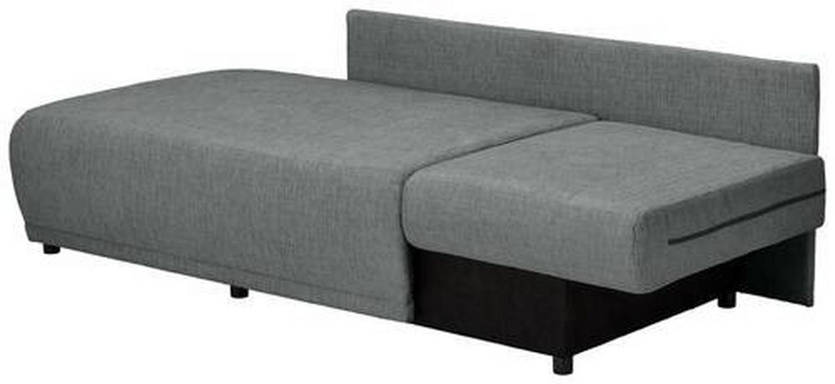 CHAISELONGUE Chenille Grau  - Schwarz/Grau, KONVENTIONELL, Kunststoff/Textil (171/73/93cm) - Carryhome