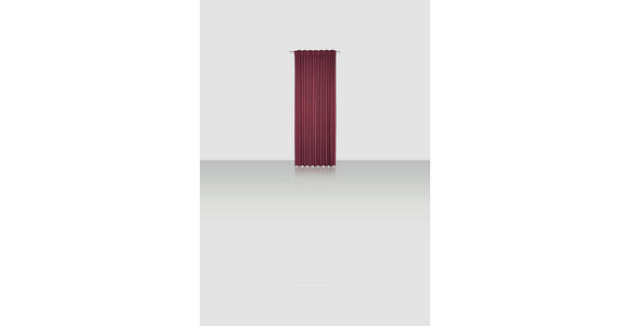 FERTIGVORHANG blickdicht  - Bordeaux, Basics, Textil (140/255cm) - Novel