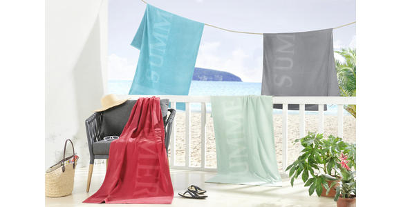 STRANDTUCH 80/180 cm Rot - Rot, KONVENTIONELL, Textil (80/180cm) - Esposa