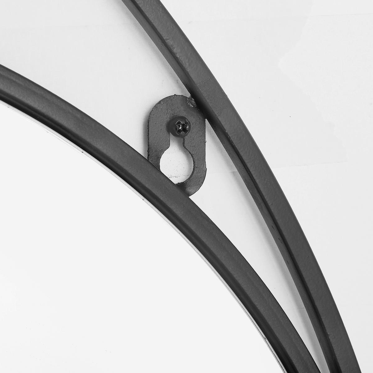 WANDREGAL Schwarz  - Schwarz, MODERN, Glas/Metall (70/70/15cm) - MID.YOU