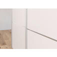 SCHWEBETÜRENSCHRANK 242/223/68 cm 3-türig Weiß  - Alufarben/Weiß, KONVENTIONELL, Holzwerkstoff/Metall (242/223/68cm) - Novel