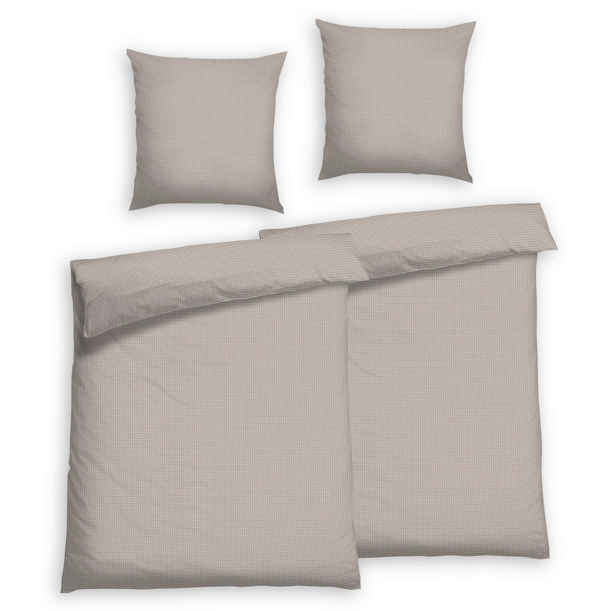 Bettwäsche 2er Set 4-teilig Satin 135/200 cm  - Salbeigrün, Basics, Textil (135/200cm) - Florella