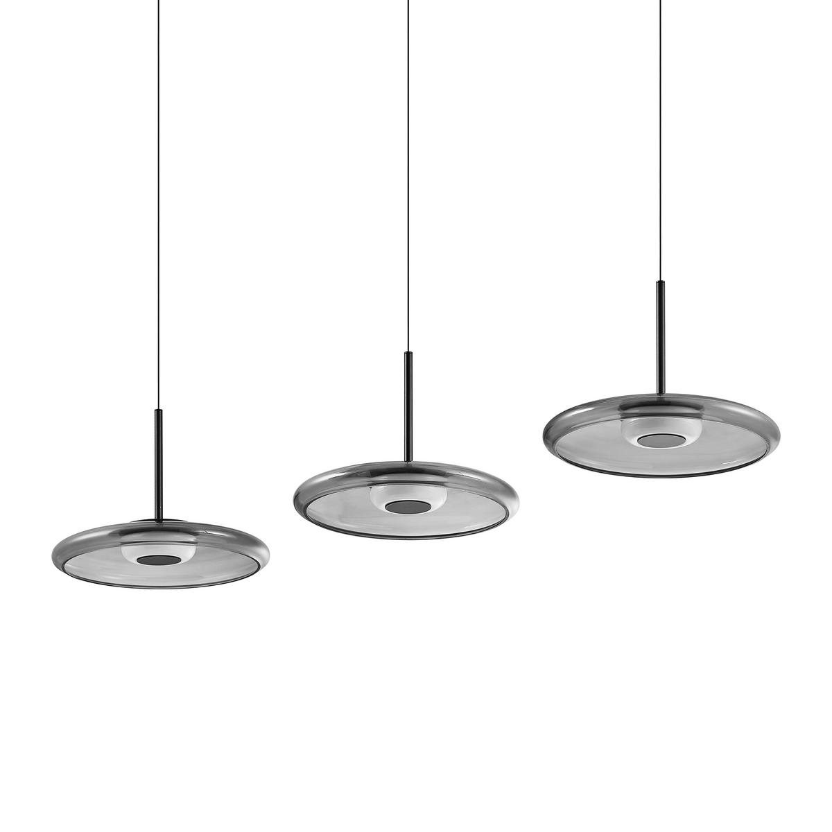 LED-HÄNGELEUCHTE Felis   - Schwarz, Basics, Glas/Metall (105cm) - Novel