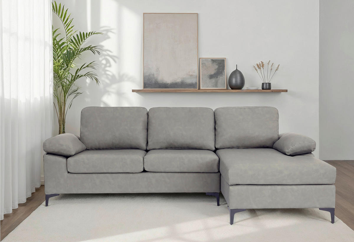 COLȚAR, textil, gri, 262/135 cm - negru/gri, Konventionell, plastic/metal (262/135cm) - MID.YOU