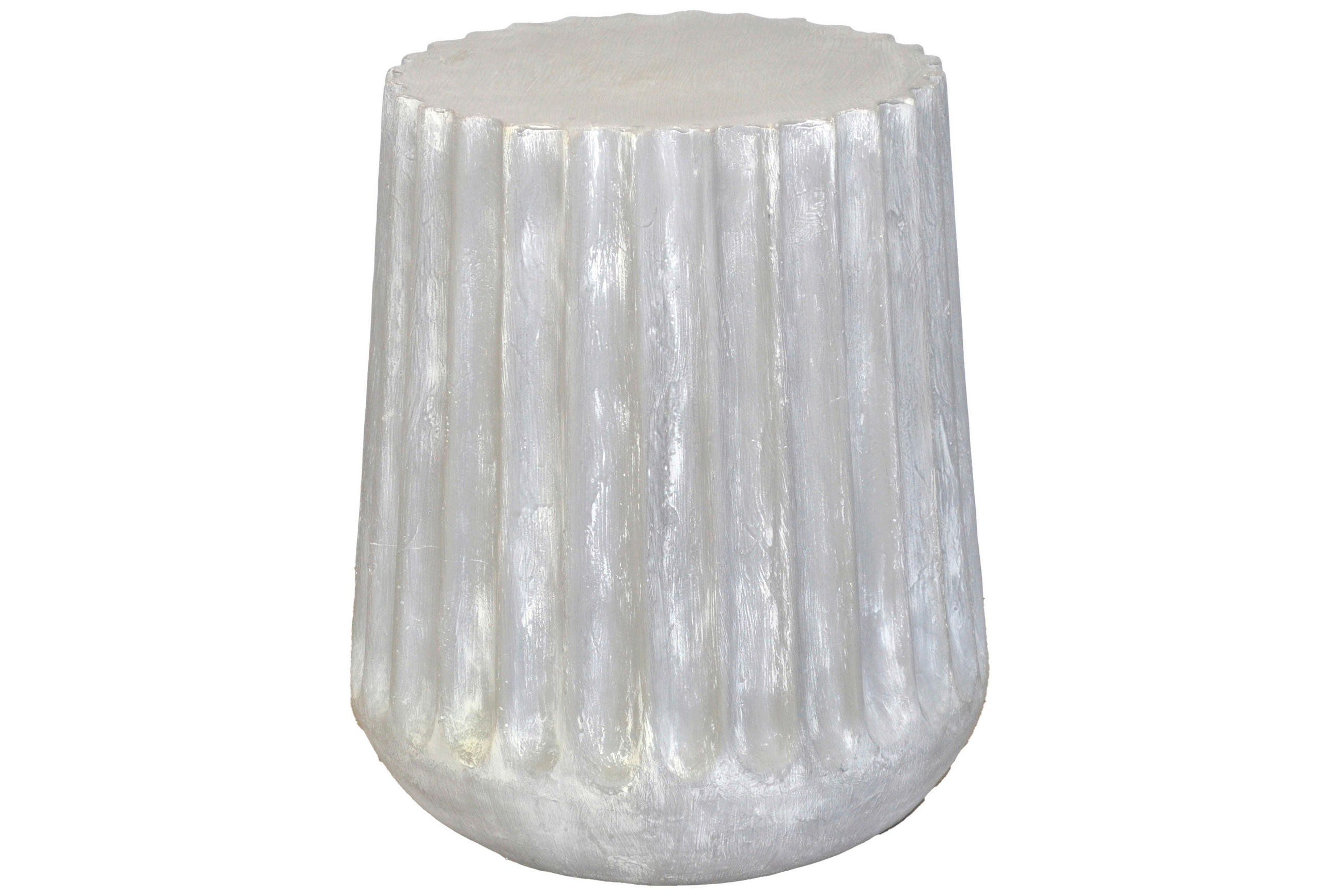BEISTELLTISCH 39/39/46 cm Grau rund  - Grau, Design, Stein (39/39/46cm) - MID.YOU