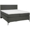 POSTELJA BOXSPRING 120 cm   x 200 cm  , tekstil antracit, črna  - črna/antracit, Design, kovina/tekstil (120/200cm) - Hom`in
