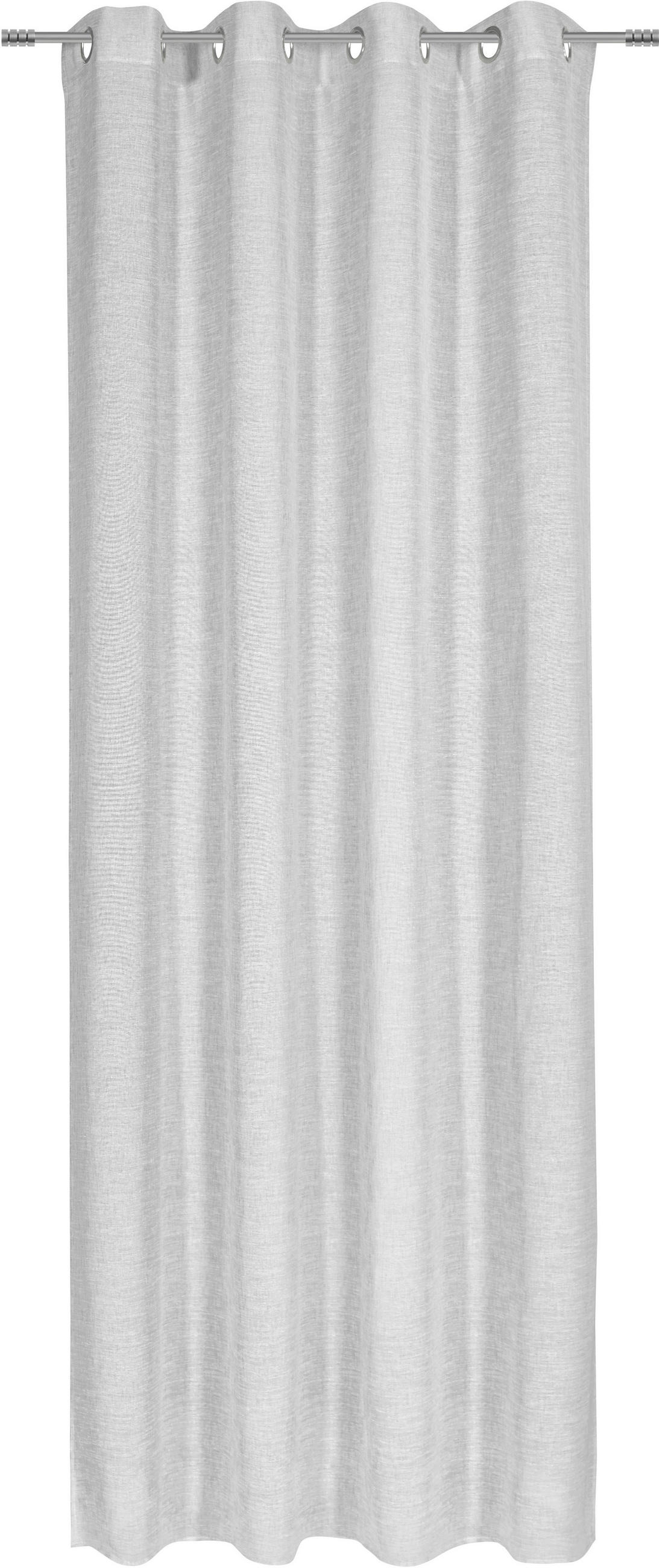 ZAVJESA S RINGOVIMA siva 140/245 cm   - siva, Konvencionalno, tekstil (140/245cm) - Esposa