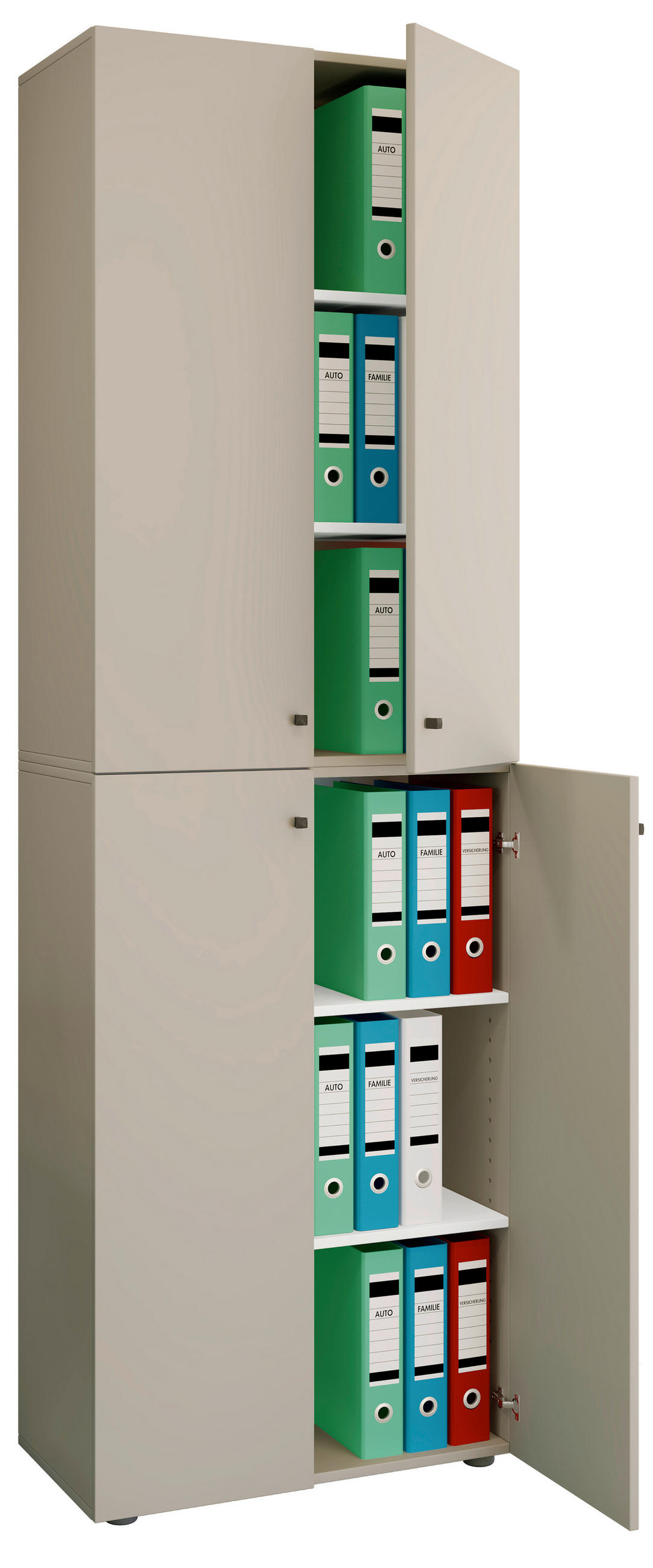 AKTENSCHRANK Grau  - Grau, Design, Holzwerkstoff (70/220/39cm) - MID.YOU