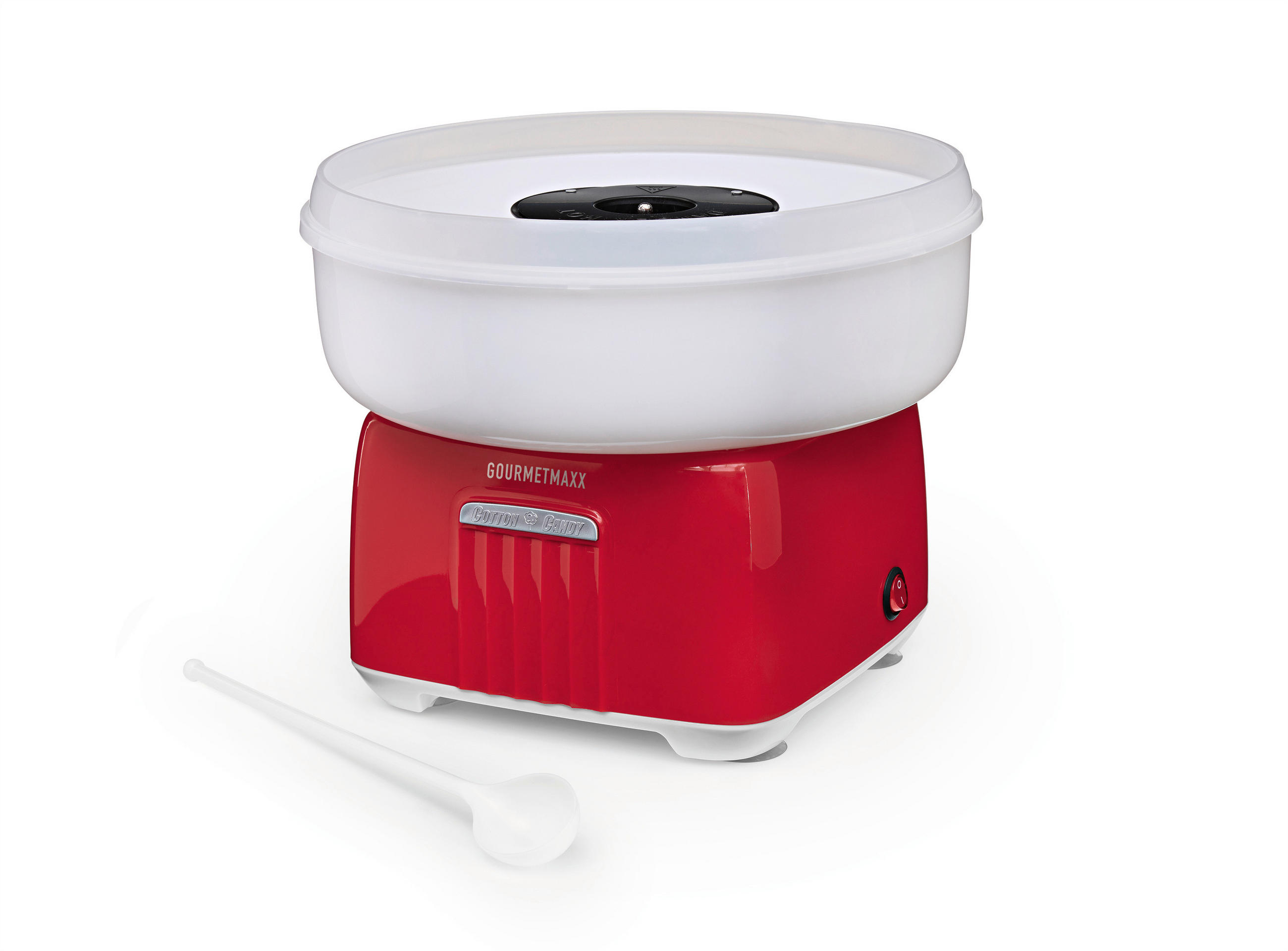 Gourmetmaxx Zuckerwattemaschine Retro Rot, Weiß 28.3x22.8x28.3 cm