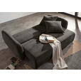 SCHLAFSOFA mit Liegefunktion, Schlafen auf Sitzhöhe, Rücken echt Flachgewebe Dunkelgrau - Dunkelgrau/Schwarz, KONVENTIONELL, Kunststoff/Textil (250/74/108cm) - Carryhome
