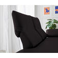 RÉCAMIERE in Echtleder Dunkelbraun  - Chromfarben/Dunkelbraun, Design, Leder/Metall (209/85-109/95-16cm) - Dieter Knoll