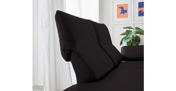 RÉCAMIERE in Echtleder Dunkelbraun - Chromfarben/Dunkelbraun, Design, Leder/Metall (209/85-109/95-16cm) - Dieter Knoll
