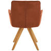 ARMLEHNSTUHL  in Echtleder pigmentiert  - Eichefarben/Cognac, Design, Leder/Holz (59/89/63cm) - Dieter Knoll