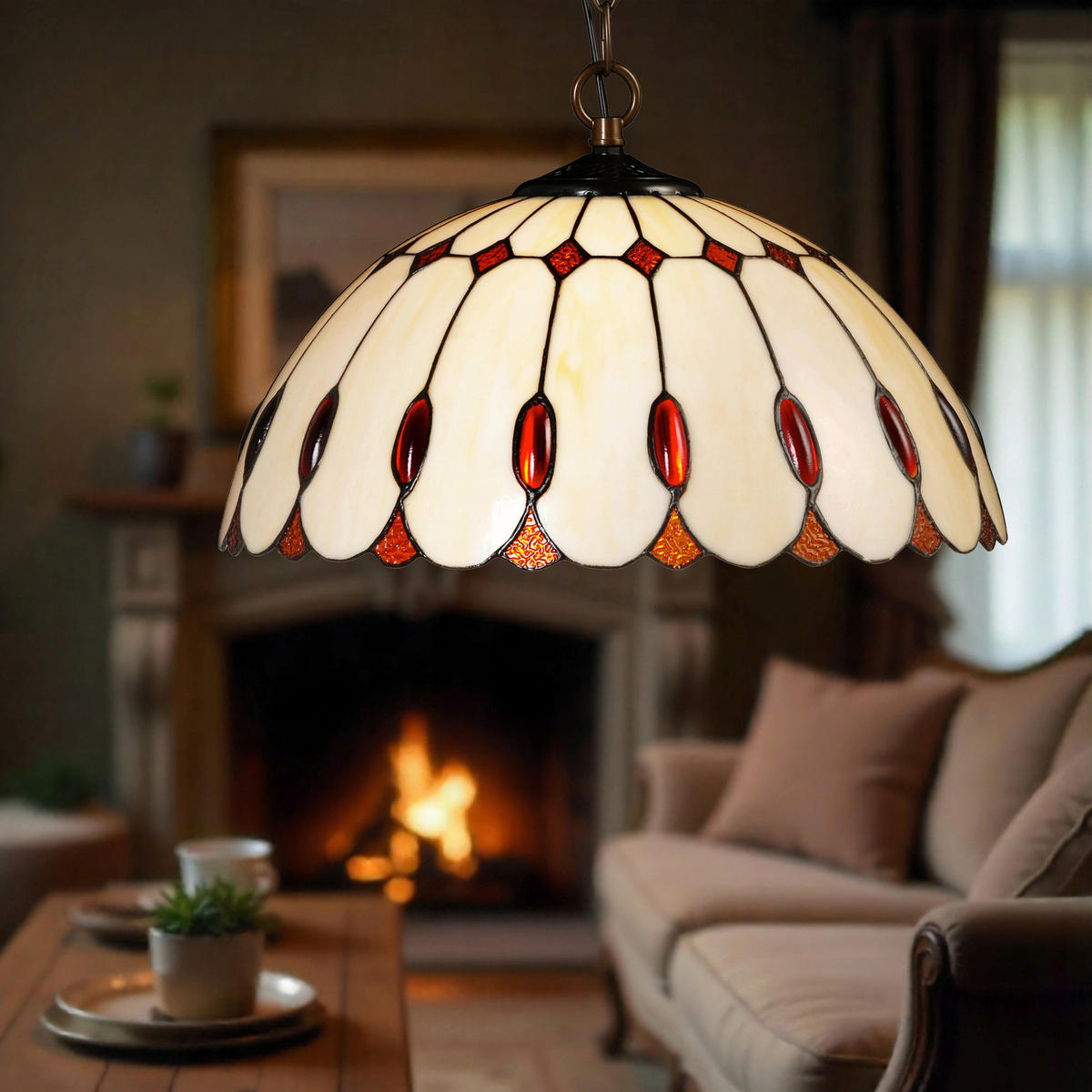 FÜGGŐLÁMPA 40/120/40 cm  - többszínű, Basics, Üveg (40/120/40cm)