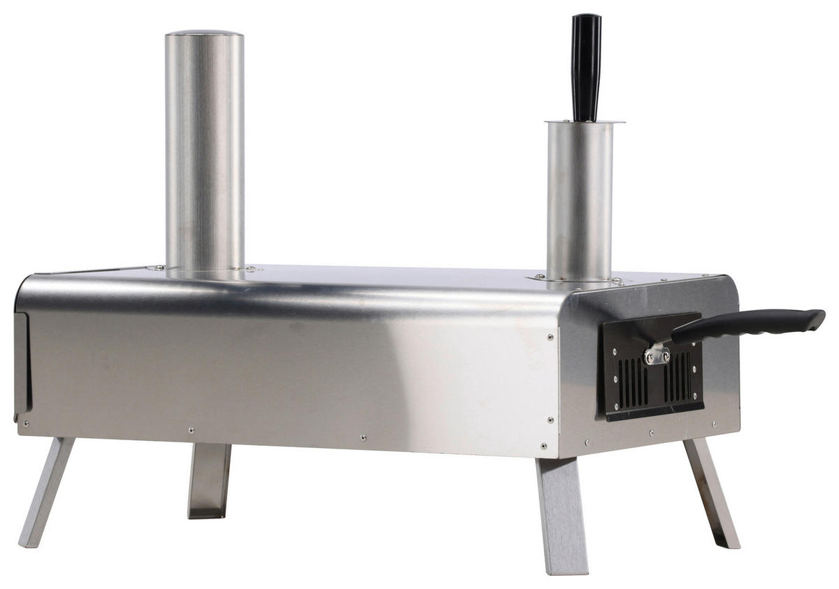 PIZZAOFEN  - Silberfarben, KONVENTIONELL, Metall (85.8/49.9/37cm) - Gardenson