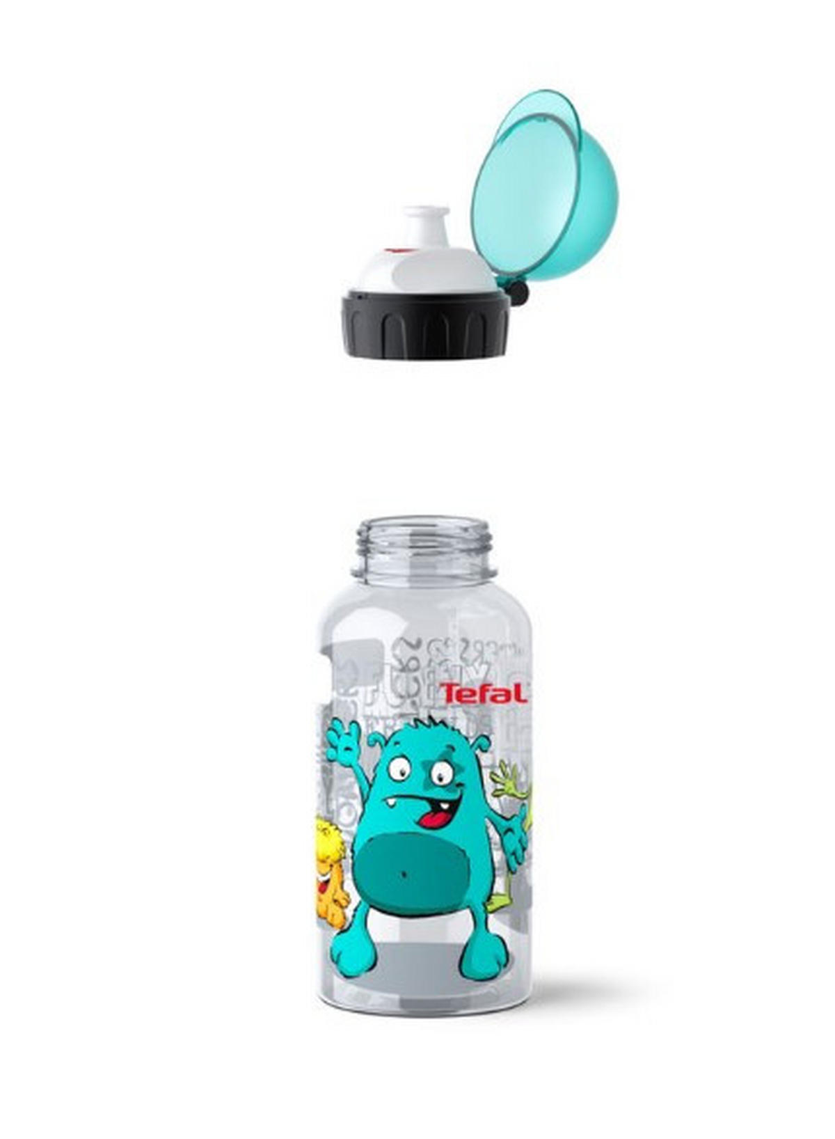 VATTENFLASKA 0,4 l  - turkos/transparent, Basics, plast (0,4l) - Tefal