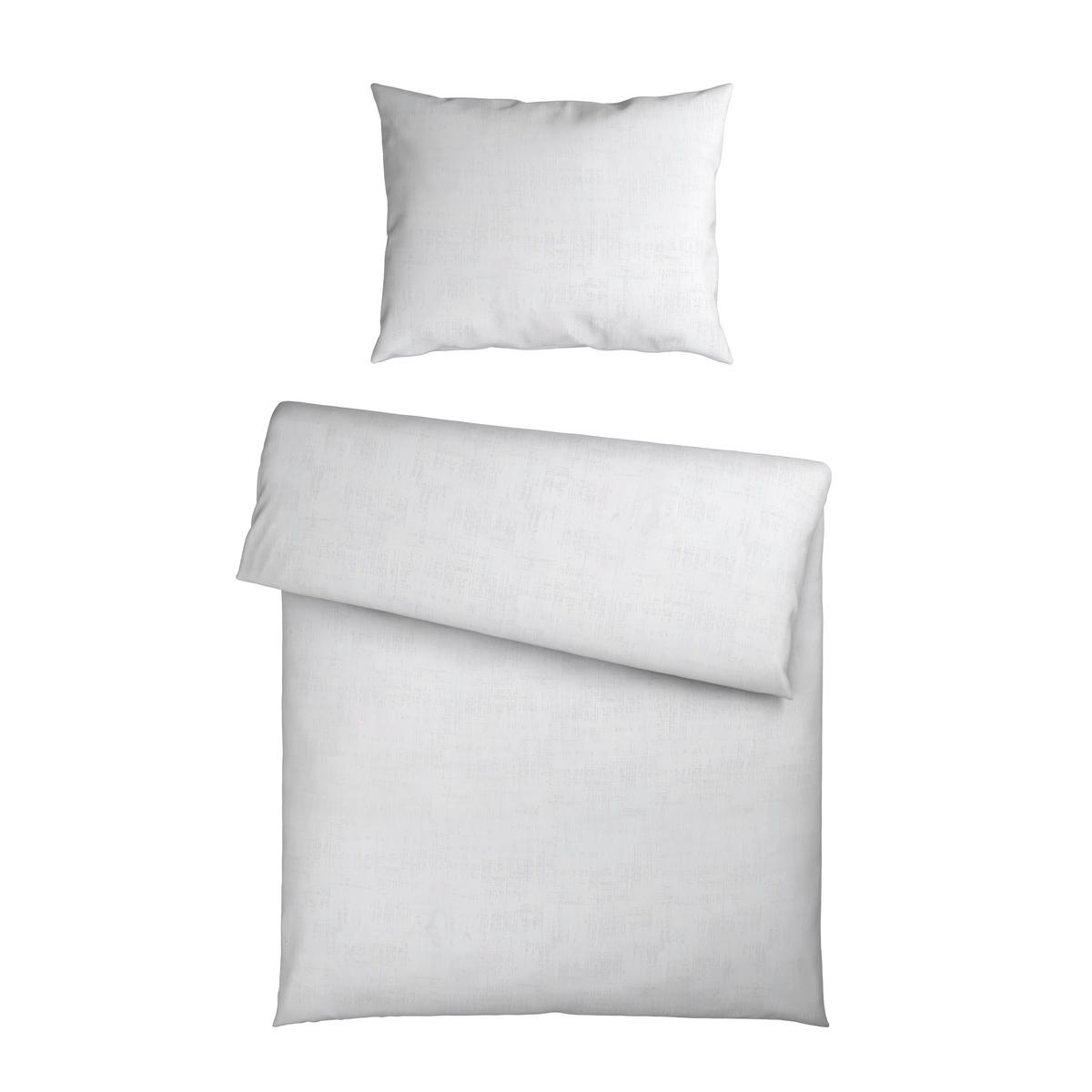 BETTWÄSCHE Damast 140/200 cm  - Weiß, Basics, Textil (140/200cm) - Curt Bauer