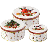 KEKSDOSENSET Winter Collage Accessoires 3-teilig  - Multicolor, Design, Metall (19,7/9,4cm) - Villeroy & Boch