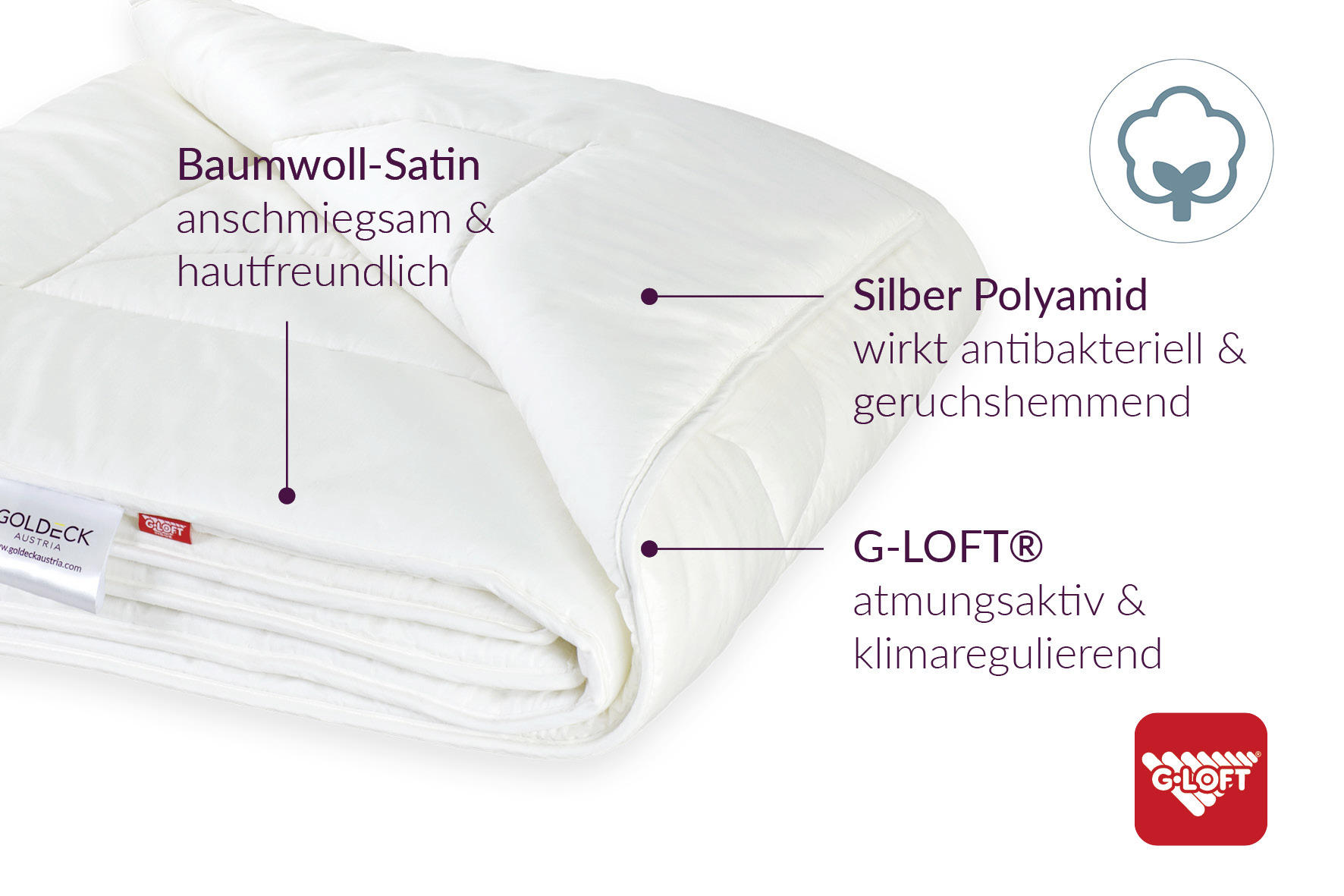 GANZJAHRESDECKE 200/200 cm  - Champagner, Basics, Textil (200/200cm) - Goldeck Austria