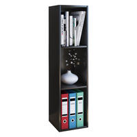 AKTENREGAL 34/107/29 cm  - Schwarz, Basics, Holzwerkstoff (34/107/29cm) - MID.YOU
