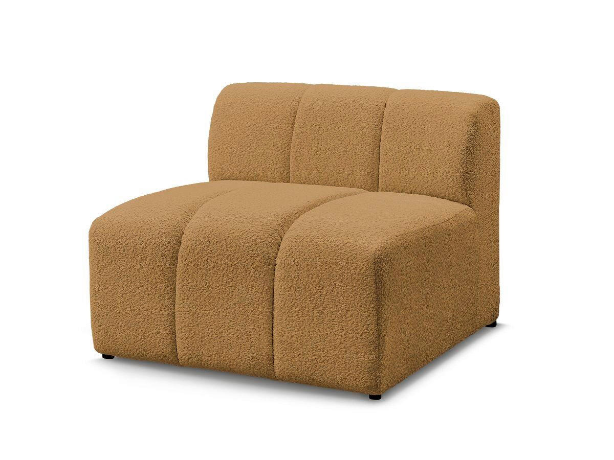 SOFAELEMENT ANNECY Bouclé Gelb  - Gelb/Schwarz, MODERN, Kunststoff/Textil (91/72/91cm)