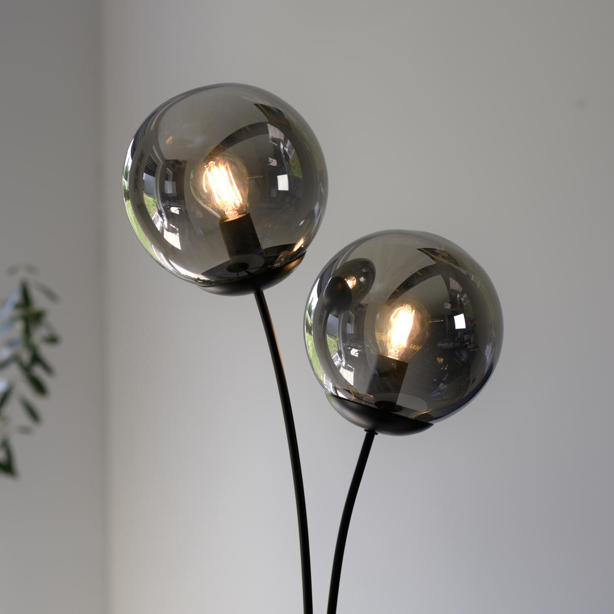 TISCHLEUCHTE 35/20/52 cm   - Schwarz, Basics, Glas/Kunststoff (35/20/52cm)