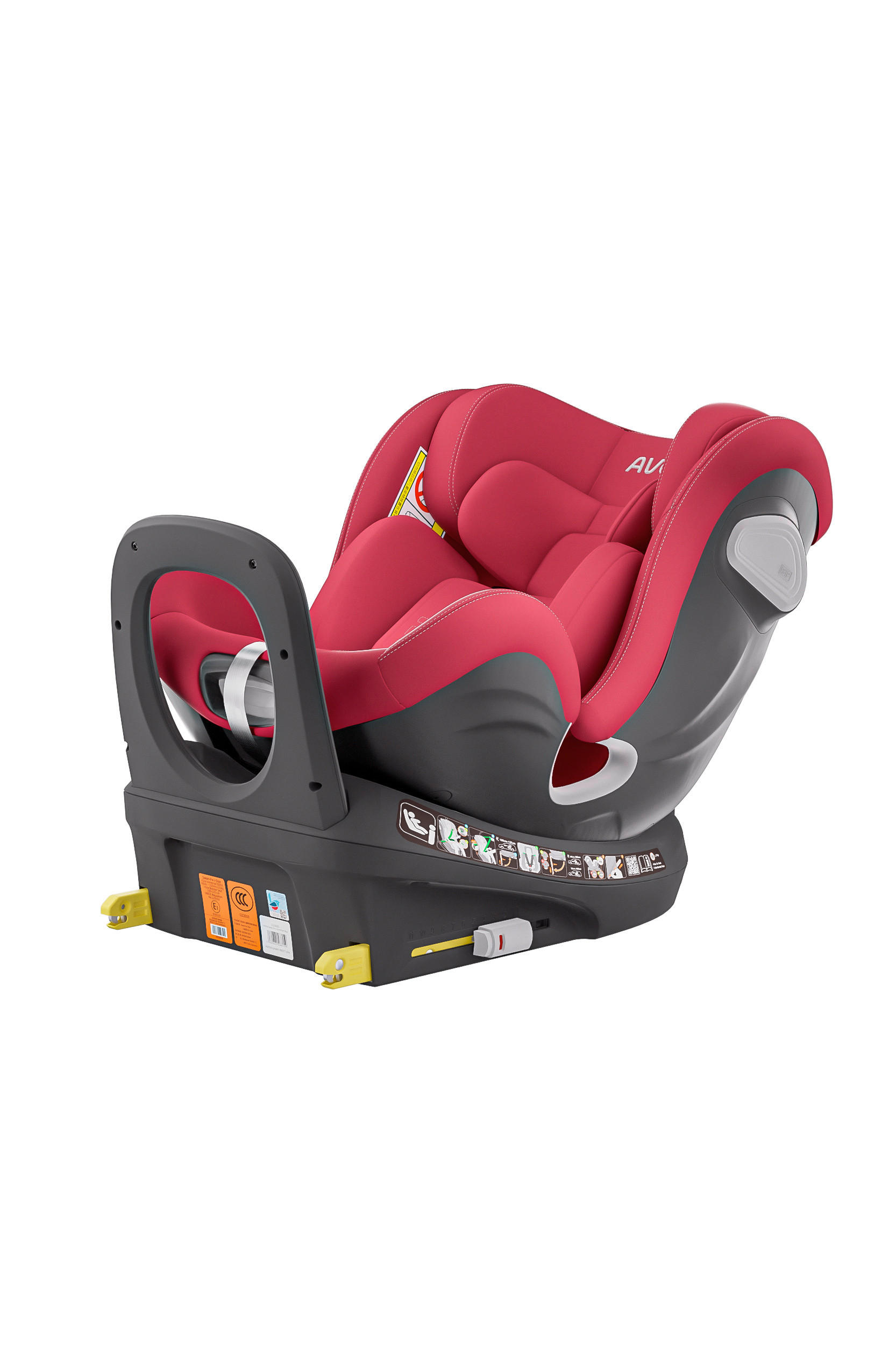 REBOARDER-KINDERSITZ Swan Fix  - Rot, Basics, Kunststoff/Textil (44/77/58.5cm) - AVOVA