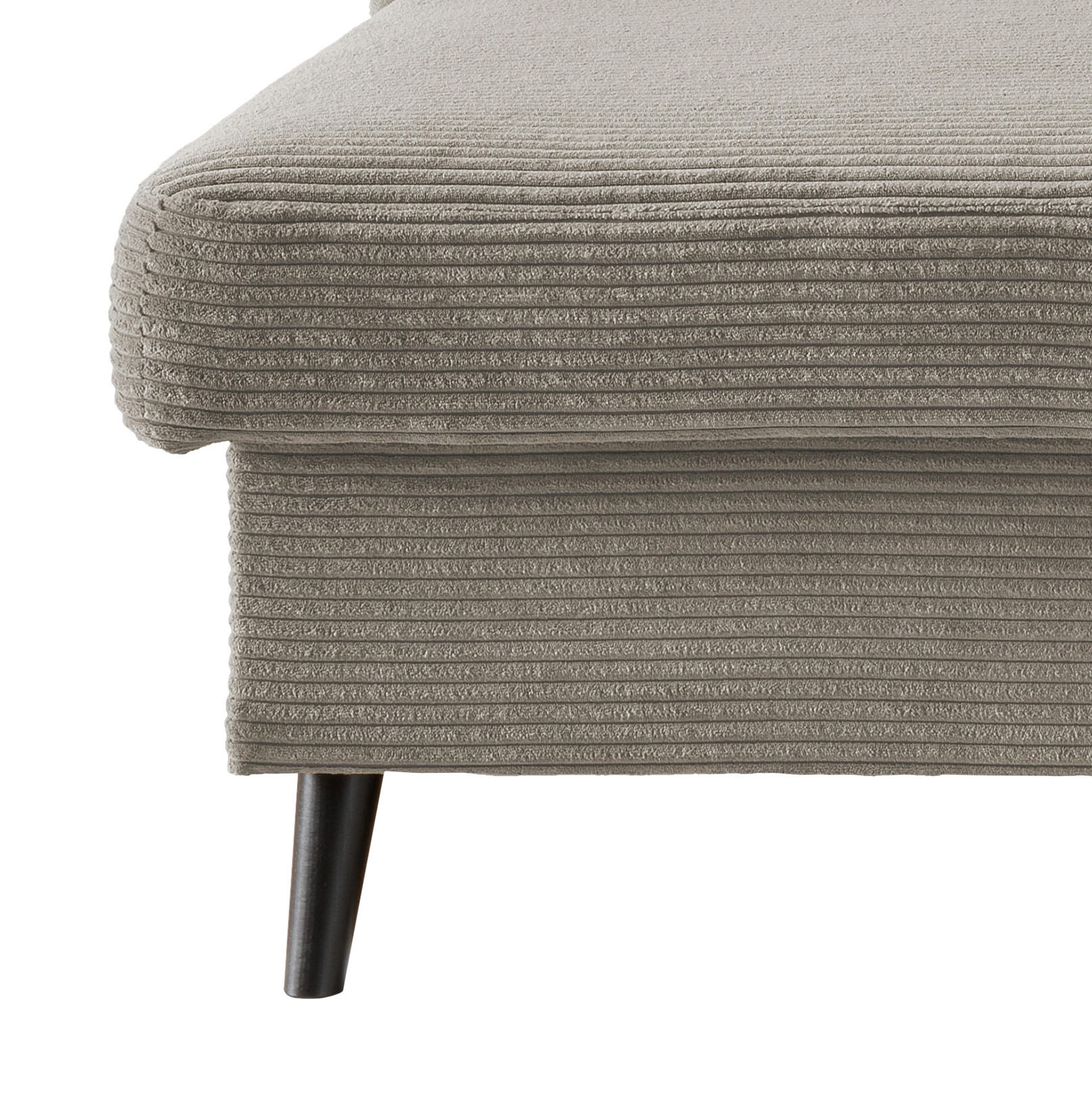 Thumbnail - P & B Ecksofa, Graubraun, Textil, Buche, Uni, 4-Sitzer, Füllung: Schaumstoff, L-Form, 228x150 cm, Made in EU, Typenauswa...