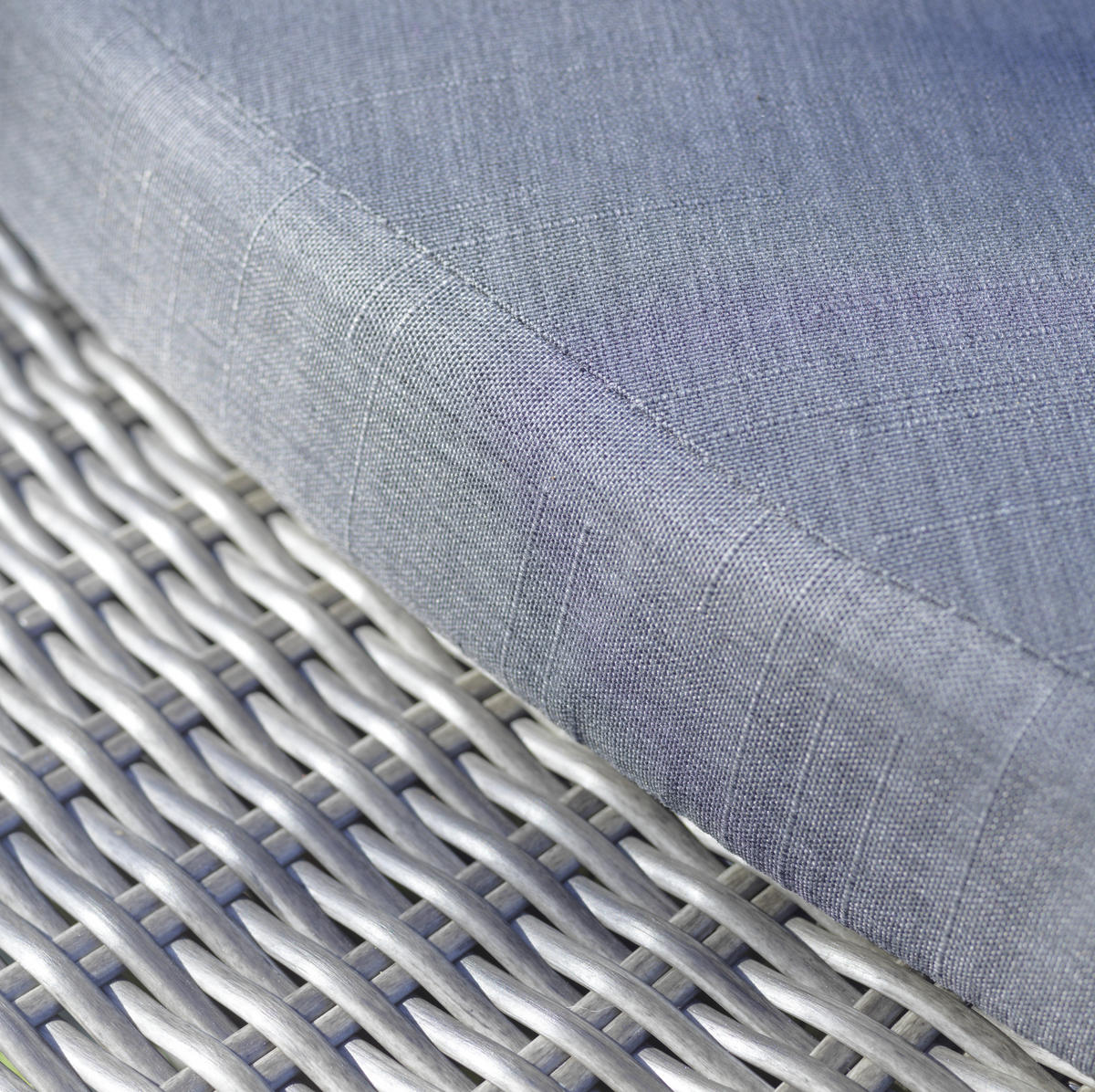 GARTENMUSCHEL 218/127/218 cm  - Grau, ROMANTIK / LANDHAUS, Kunststoff/Textil (218/127/218cm) - Amatio