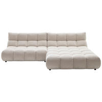 ECKSOFA  in Chenille Naturfarben  293/178 cm  - Schwarz/Naturfarben, Design, Kunststoff/Textil (293/178cm) - Pure Home Lifestyle