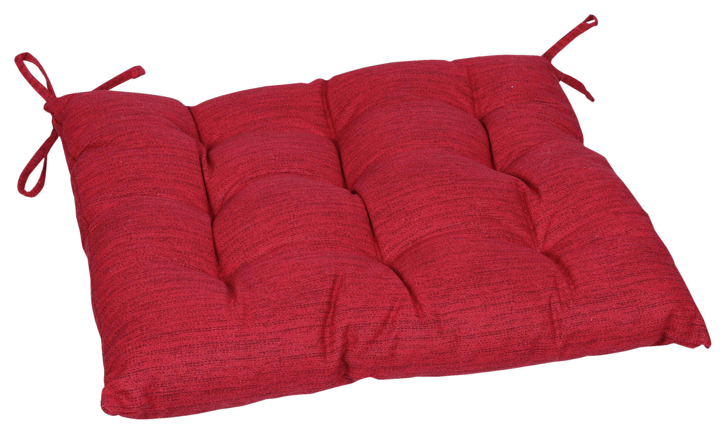 GARTENSITZKISSEN in Rot 40/40 cm  - Rot, Design, Textil (40/40cm)