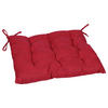 GARTENSITZKISSEN in Rot 40/40 cm  - Rot, Design, Textil (40/40cm)