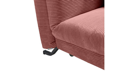 SCHLAFSESSEL Cord Rot - Rot/Schwarz, Design, Textil/Metall (85/85/100cm) - Carryhome