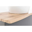 WASCHTISCHKOMBI 101 cm  - Graphitfarben/Weiß, Natur, Keramik/Holzwerkstoff (101cm) - Xora