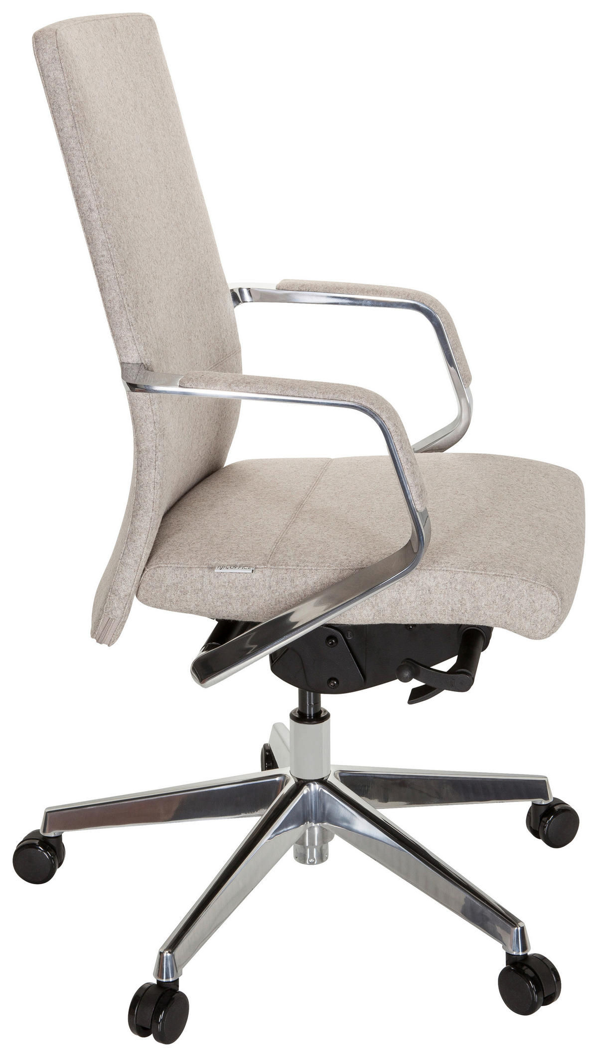 DREHSTUHL  in Flachgewebe Beige  - Beige/Silberfarben, MODERN, Kunststoff/Textil (60/105/60cm) - MID.YOU