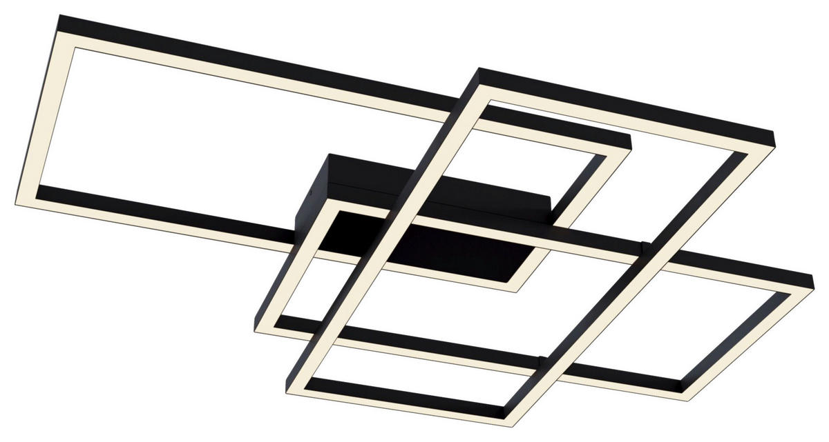 STROPNA SVETILKA 68/78/8 cm   - črna, Basics, kovina/umetna masa (68/78/8cm) - MAYTONI