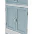KOMMODE furniert Hellblau, Weiß - Weiß/Hellblau, LIFESTYLE, Holz/Metall (52/90/34cm)