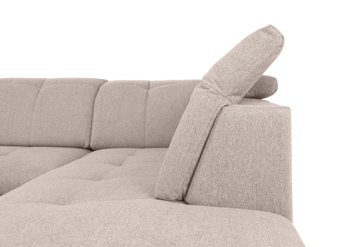 WOHNLANDSCHAFT in Beige  - Beige/Grau, Design, Textil/Metall (173/328/215cm) - MID.YOU
