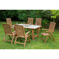 GARTENKLAPPSESSEL in Holz Akaziefarben  - Akaziefarben, ROMANTIK / LANDHAUS, Holz (63/114/95cm) - Gardenson