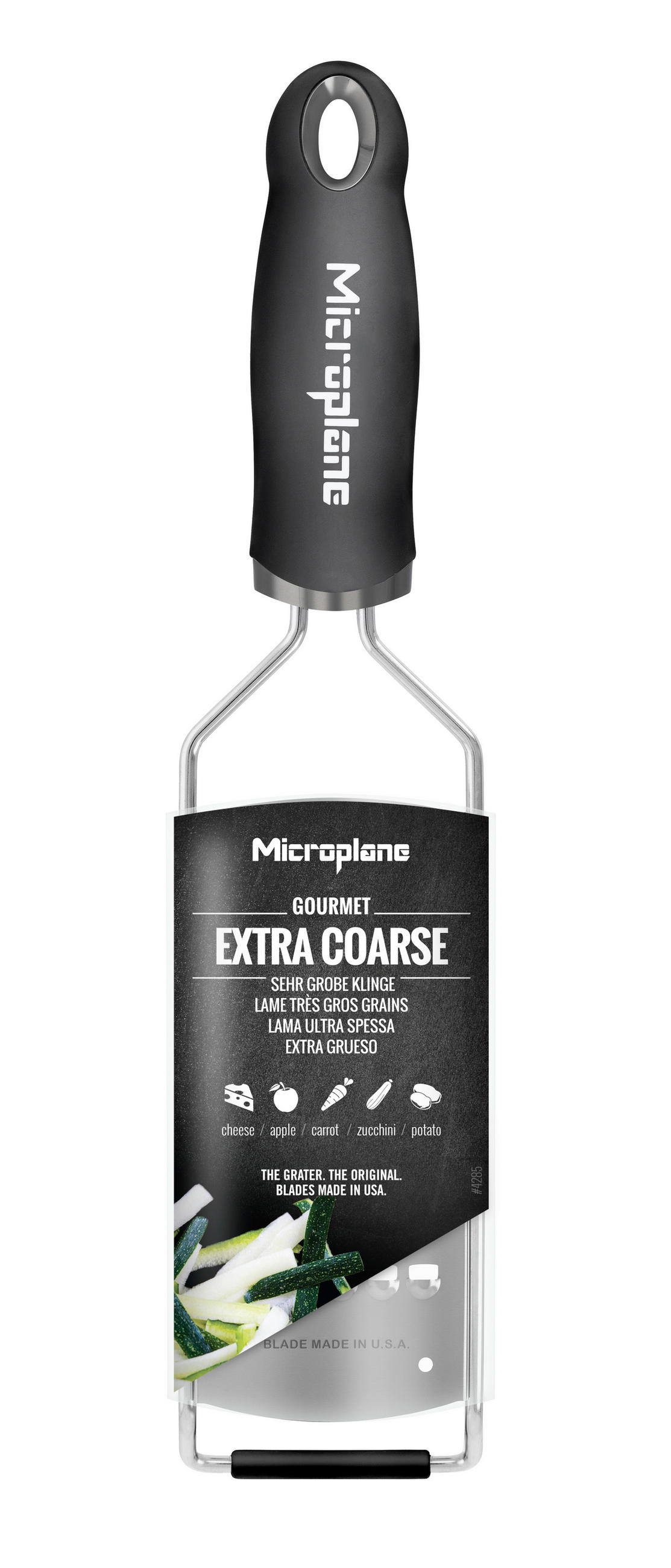 STRGALNIK  GOURMET       31,2/7,5/3 cm            - črna, Basics, kovina/umetna masa (31,2/7,5/3cm) - MICROPLANE