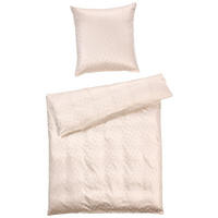 BETTWÄSCHE Cornflower Jacquard, Makosatin 135/200 cm  - Champagner/Naturfarben, Basics, Textil (135/200cm) - Joop!