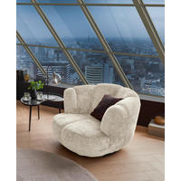 FOTELJA 101/69/107 cm , krem  - crna/krem, Moderno, tekstil/metal (101/69/107cm) - Livetastic