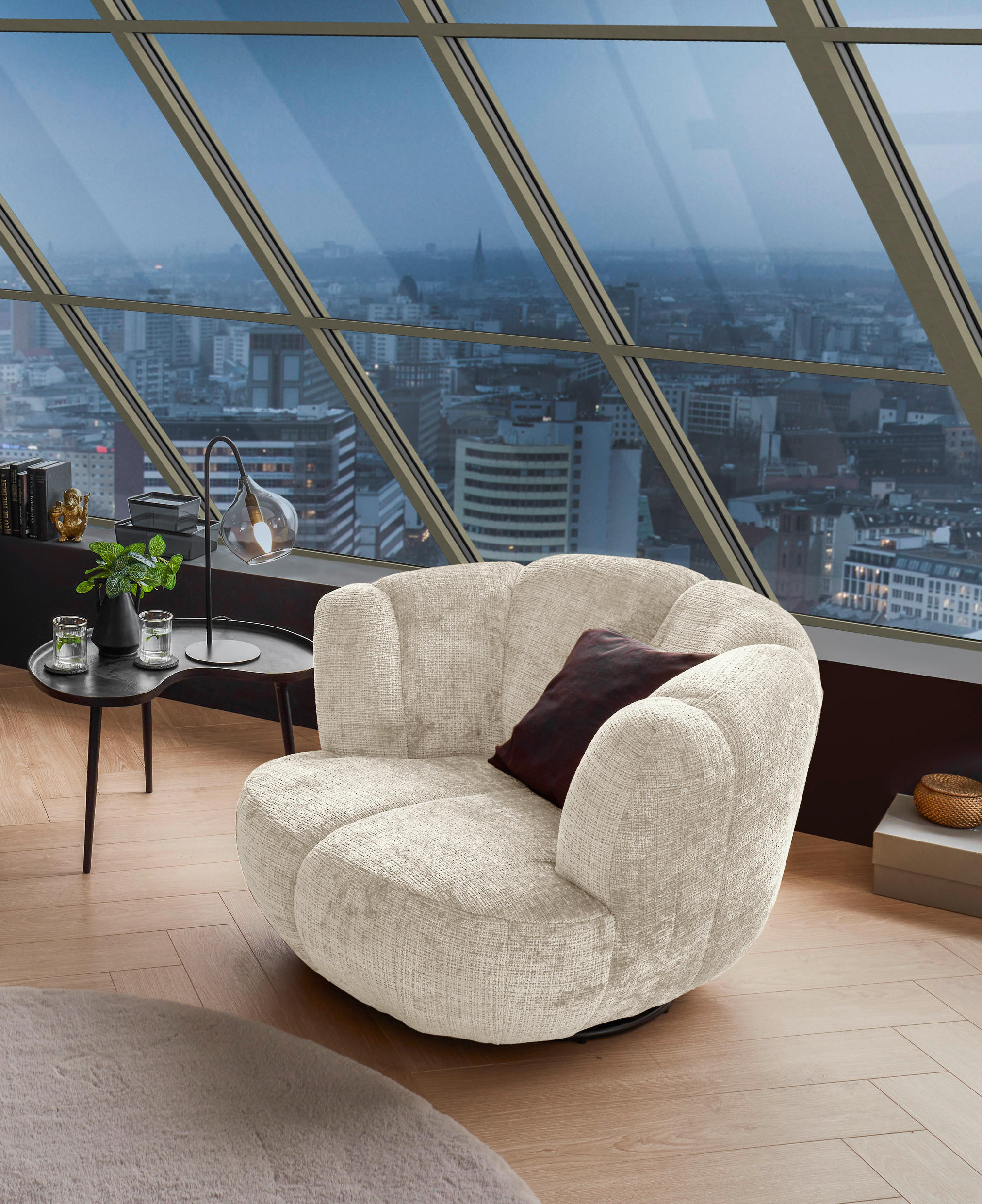 Livetastic KŘESLO, textil, béžová