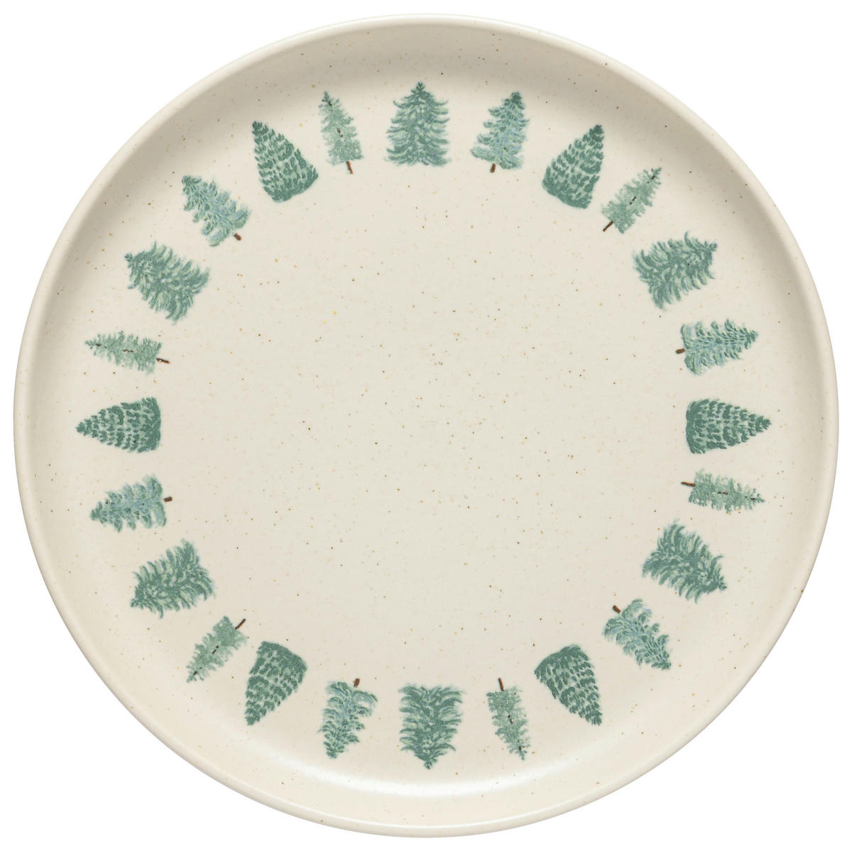 TORTENPLATTE PACIFICA 27 cm  - Waldgrün/Creme, Basics, Keramik (27cm) - Costa Nova