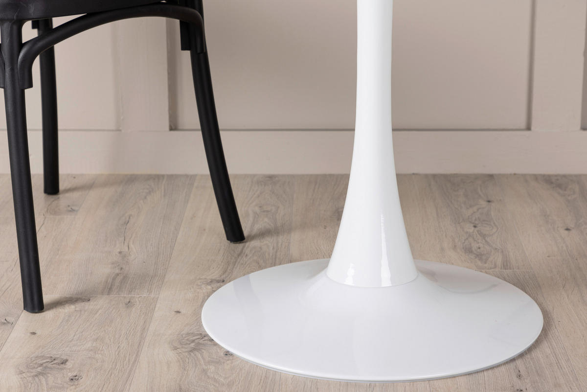 ESSTISCH in Metall, Holzwerkstoff 80/80/75 cm  - Hellgrau/Weiß, Design, Holzwerkstoff/Metall (80/80/75cm) - Livetastic