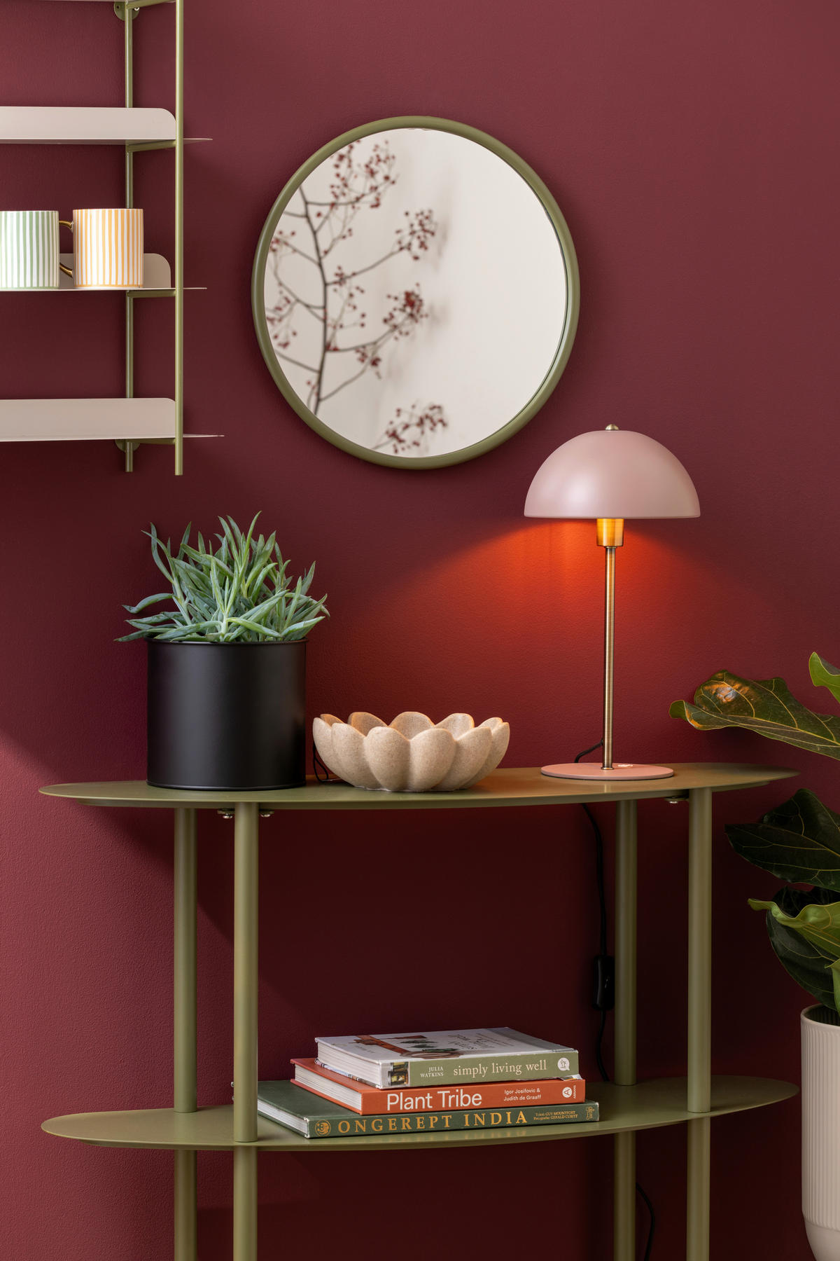 VITRINE riqueza in Grün  - Grün, Basics, Metall (90/28/82cm) - Leitmotiv